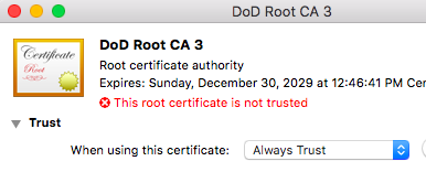 Trusting Certs