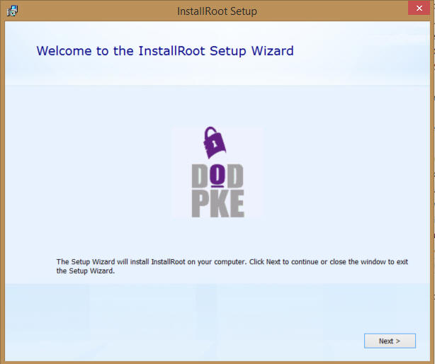 WelcomeToTheInstallRootSetupWizard